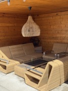 Piękny wypoczynkowy zestaw w technoratanu