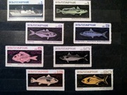 Znaczki Bułgaria 1969 ryby morskie