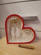 Lampka 3D na walentynki