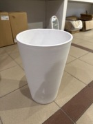 Donica ceramiczna biala 