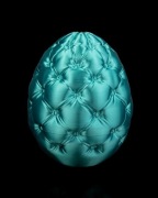 Otwierane Jajko Wielkanocne "Royal Quilt" Pikowana Szkatułka