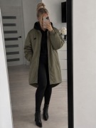 Kurtka parka płaszcz koka Oliwka s oliwkowy zielony oldschool