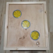 Powałka wielkopolska 12 ramkowa z 3 pajączkami drewniana