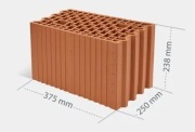 Pustak ceramiczny cegła CERPOL MEGA-MAX 250/375/23