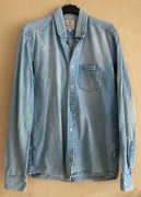 Damska jeansowa bluzka koszulowa Cottonfield rozmiar S 