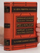 1939 Słownik kieszonkowy polsko czeski czesko polski prof Kaczor