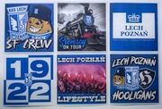 Vlepki 8x8 Lech Poznań, FC Śrem, Śremscy Fanatycy + gratisy 