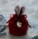 Aksamitna torebka na prezent-uszy królika !! 
