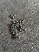 LEGO Płytka Mod 1x2 Zaczep Hak Kula Ciemny Szary DBG 14417