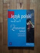 książka "Język polski zrozumieć tekst" kl 2 cz 1 D.Chemperek, A.Kalbarczyk 