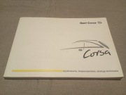 OPEL CORSA C 3 Instrukcja Obsługi Książka 2001 PL Polska po polsku