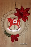Wianek Bożonarodzeniowy Święta handmade sznurek 