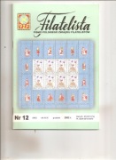 Filatelista,kompletny rocznik 2002, 12 numerów
