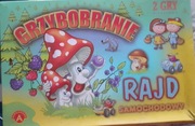 Gra  planszowa grzybobranie i rajd samochodowy