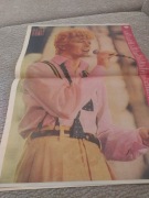 PLAKAT FOTOS ROZKŁADÓWKA DAVID BOWIE  ORYGINAL LATA 80 PRL