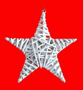 GWIAZDA ratanowa 27 cm na  BOŻE NARODZENIE - do zawieszenia