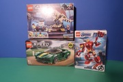 Klocki Lego Jurassic 76940 Sped Champions 76907 Iron Man 76140