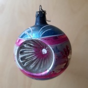 Stara bombka szklana PRL [8] [reflektor]