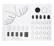 Zestaw 4 silikonowych mat FOMIYES do ćwiczeń manicure trening 28x20 cm
