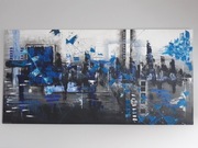 Obraz DUŻY 200×100 ręcznie malowany NA PŁÓTNIE 