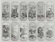 Kolekcjonerski zestaw znaków chińskiego Zodiaku w nietypow formie sztabek 1