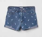 H&M high shorts spodenki denim jeansowe 42 muchy