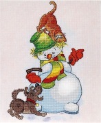 Zestaw do haftu bałwanek