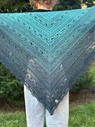 Rękodzieło Chusta z wełny merino/akryl