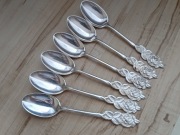 POSREBRZANE ŁYŻECZKI DO KAWY FILIŻANKI FINLANDIA RÓŻA