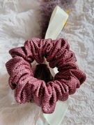 Frotki, scrunchie, DYI, ręcznie szyte BŁYSZCZ