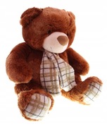 Miś Pluszowy Piękny Duży Brązowy Miękki Misiek na prezent