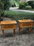 Drewniane szafki nocne z lat 70 true vintage Francja