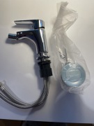 Bateria kran bidetowa invena bidetka stojąca srebrny