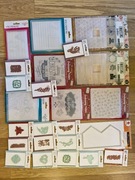 zestaw scrapbooking folder embossing wytłaczanie wykrojniki stemple