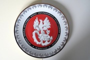 Talerz Wyższa Szkoła Oficerska Wojsk Inż porcelana Karolina PRL