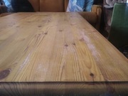 Duży stół, niski, drewniany