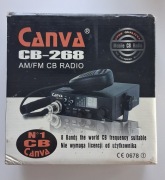 CB Radio Canva CB-268 | Stan BDB, Komplet w pudełku!