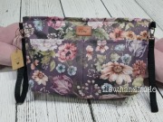 wodoodporny łatwozmywalny organizer do wózka kwiaty na fioletowym tle