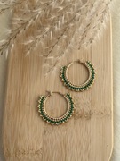 Kolczyki z japońskich koralików.