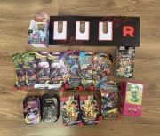 Zestaw pustych opakowań, boxów, puszek Ascended Heroes Pokemon TCG