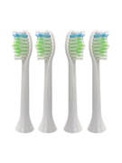 4x końcówki do szczoteczki sonicznej Smilesonic PerfectClean White białe