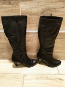 Sprzedam kozaki damskie zimowe ocieplane - rozmiar 38, skóra naturalna