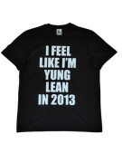 Czarna koszulka "I feel like I'm Yung Lean in 2013" swag drip y2k opium