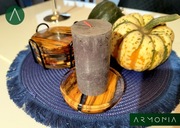 PIĘKNY ZESTAW Świeca z Podstawką 4Podkładki Stojak