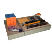 Modułowy system na biurko magnetyczny organizer premium FLAT PRO | oliwkowy