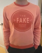 Bershka bluza ciepła dresowa pomarańczowa jesień M modna Wygodna