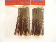 Szpilki do koka, fryzjerki, kokówki - brązowe 7,5 cm, 1 paczka