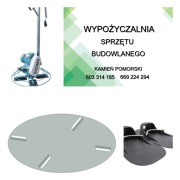 Zacieraczka do betonu. Wynajem