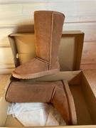 Śniegowce skórzane z wełną merino 36/37