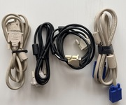 Zestaw kabli DVI i D-SUB